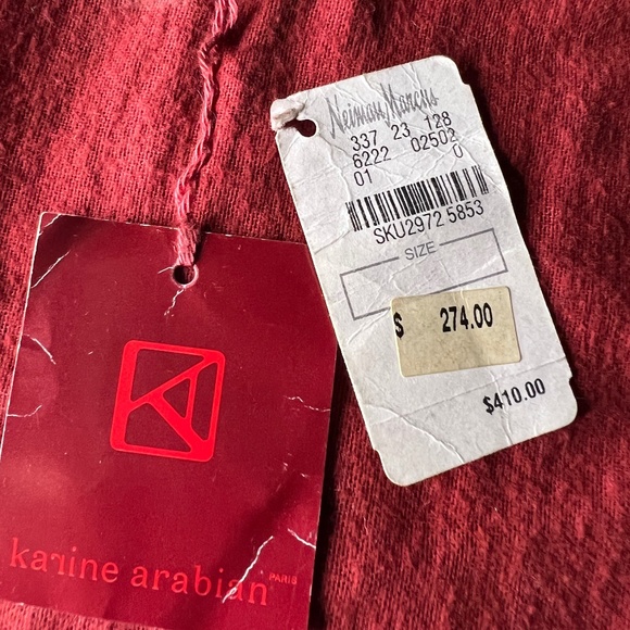 KARINE ARABIAN GENUINE LEATHER/METAL MESH SHOULDER BAG - Picture 9 of 9